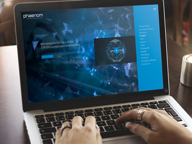 Mockup der Website von Phaenom GmbH
